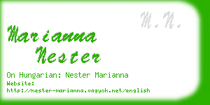 marianna nester business card